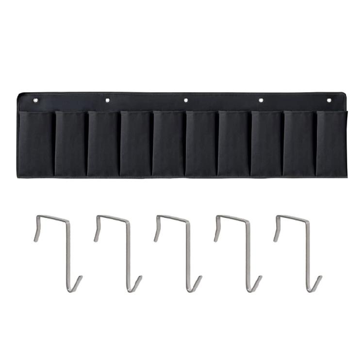 10 Pocket Bedside Organizer Bedroom Storage Bag Container Case Pouch with Hooks