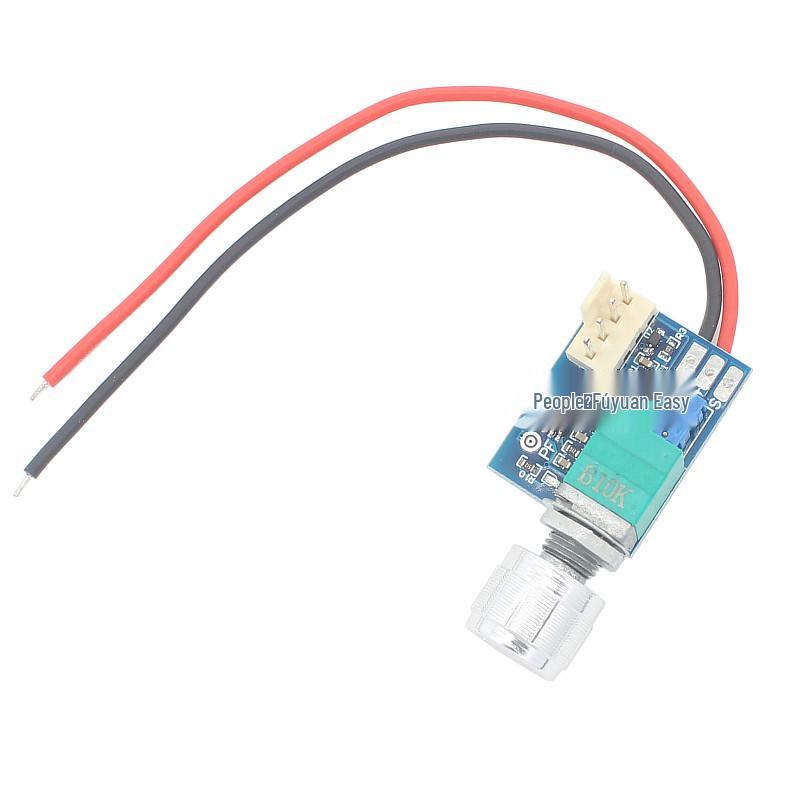 12V Manual PWM Fan Speed Controller with Switch, 4-Wire, Noise Reduction, 3A.