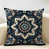 Bohemian Check Pattern Cushion Cover Natural Linen Organic Fabric DoubleSided Printing Room Sofa Decor Pillow Case