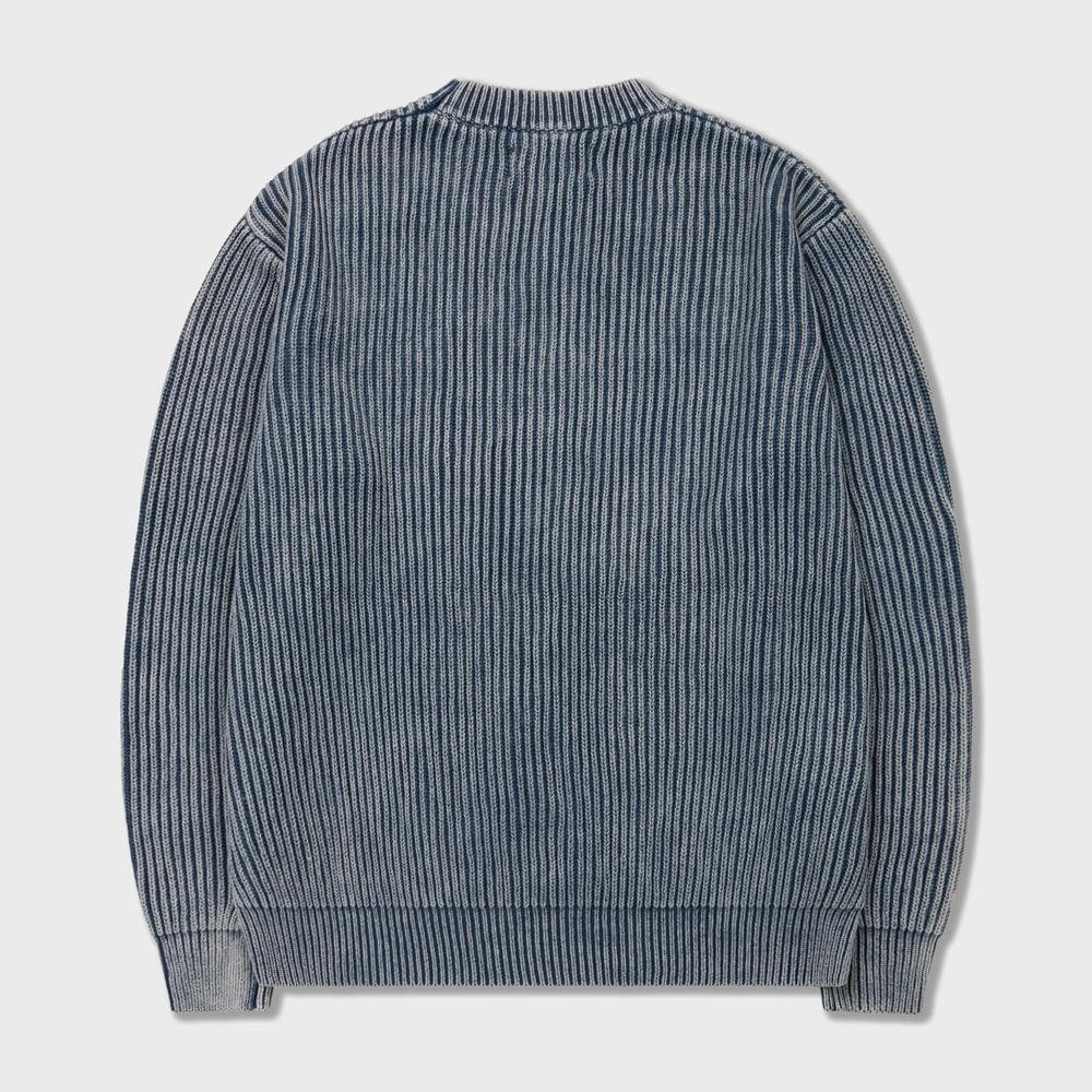 AMFEAST Everyday Washed Round Knit Blue