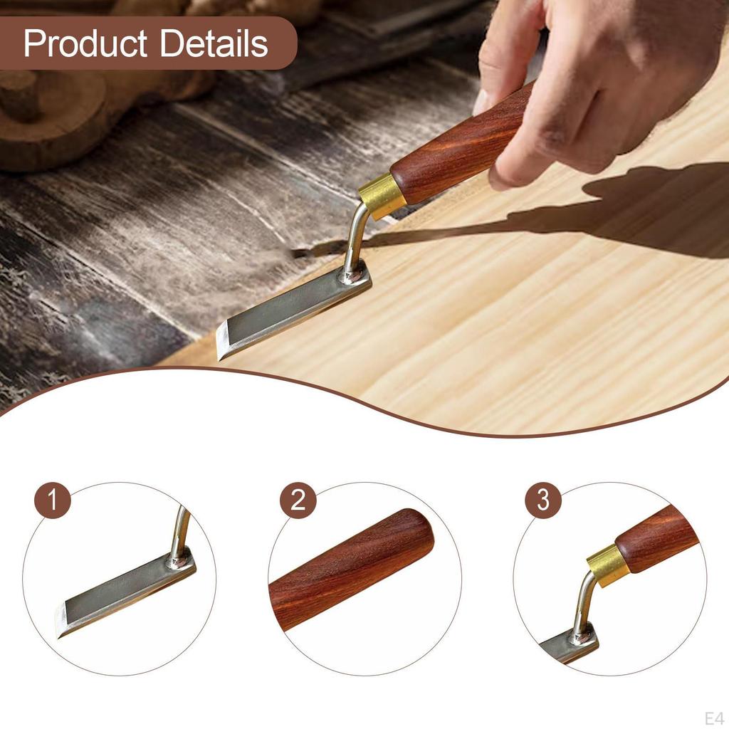 Wood Chisel Lightweight Steel Beveled Edge Carpenter for Beginners Hobbyists 1 cm witdh