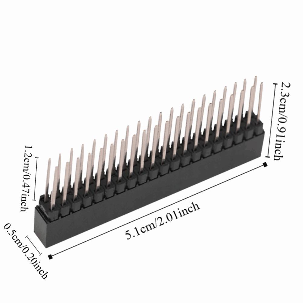 8Pcs 2.54mm Pitch Female Header 2x20 Pins Female Header Connector  for Raspberry Pi