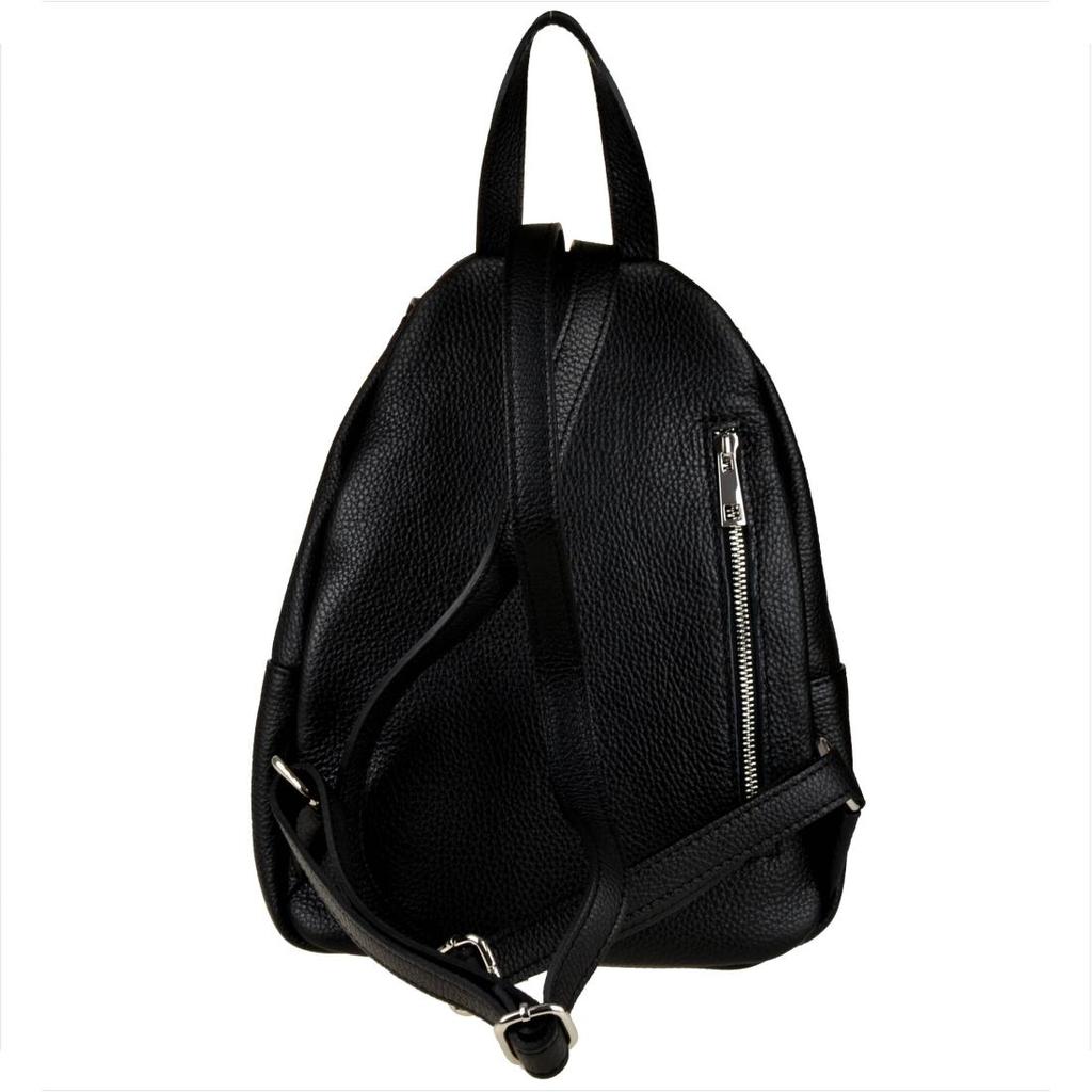 Black Italian genuine leather backpack Borse in Pelle
