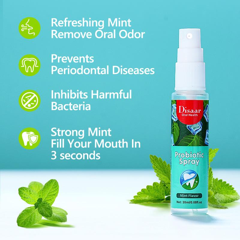 Mint Fresh Breath Spray - 20ml, Sugar-Free, Alcohol-Free, Preservative-Free