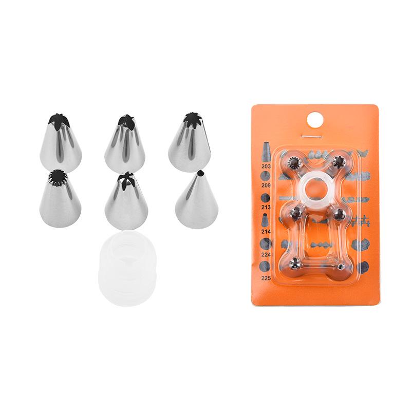 

Набор круглых насадок для крема с принадлежностями для слоеного теста и выпечки - нержавеющая сталь 430