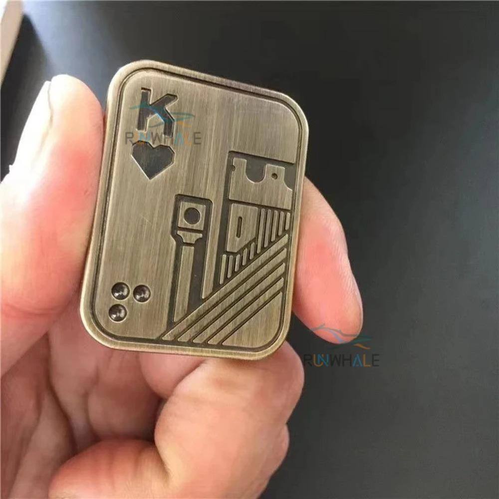EDC Push Slider Metal Fidget Anti Stress Toys Adults Finger Spinner Poker Relieve Anxiety Toy Portable Pop Magnetic Slider Games