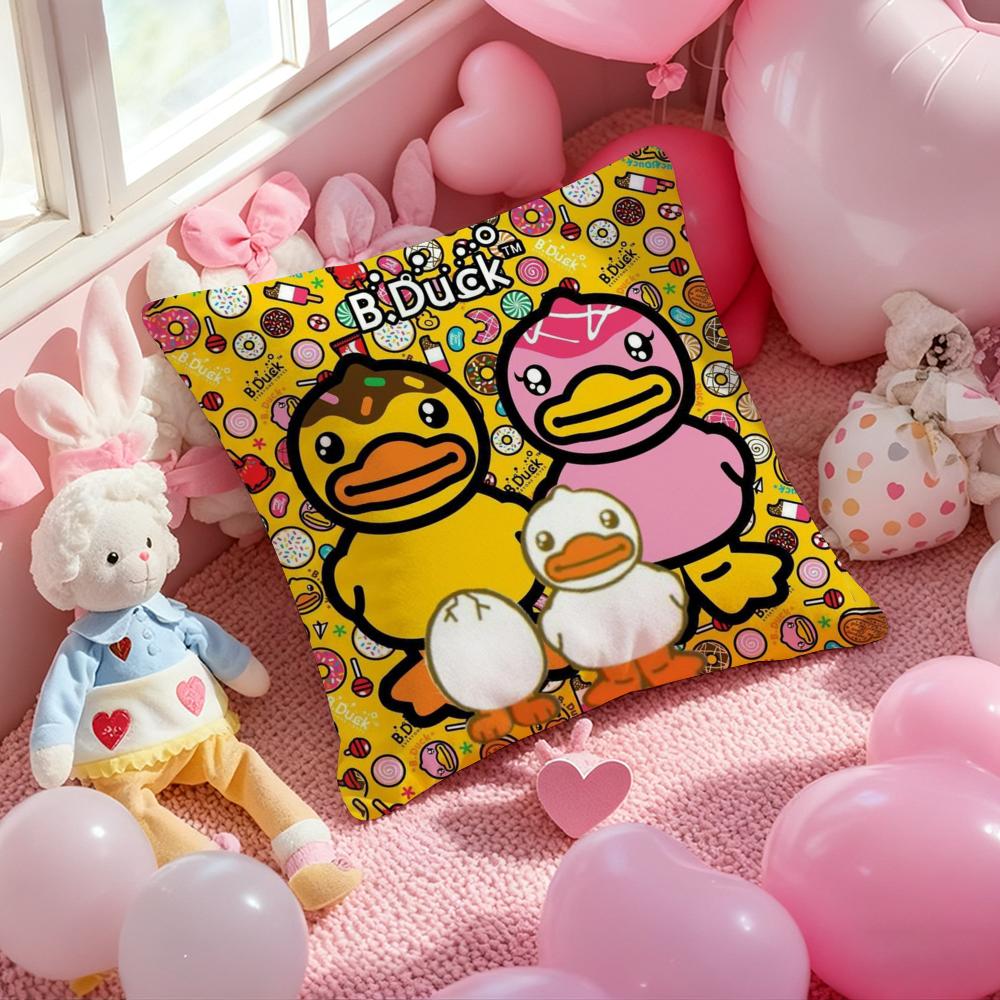 

Fashion design B-B.D-DuckKK Pillow Case Soft Plush Fabric Double-Sided Printed Cushion Cover Warm Winter Sofa Pillow Case 30cmx30cm