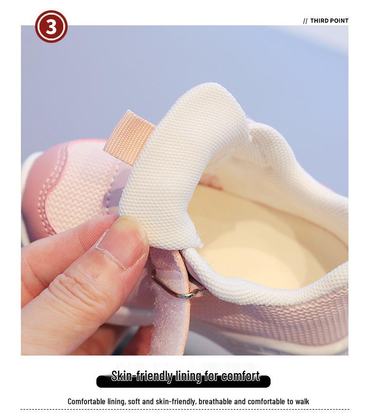 Baby Toddler Non-Slip Soft Sole Mesh Sneakers for Boys & Girls - Spring & Autumn