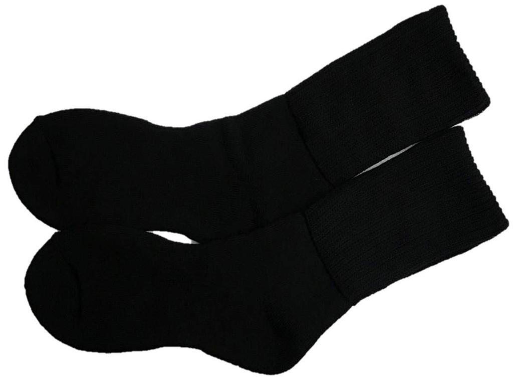 Olive Sara Fluffy Socks for Men (Black)