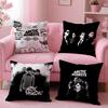Cushion Cover Plush Fabric Soft Double-Sided Printed Sofa Warm Winter Home Gift Pillow Cover A-Arctic M-Music Monkeys