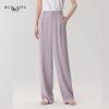 RUILAIYI Women's Solid High-Waist Drape Wide-Leg Long Pants DH051