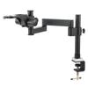 Desktop Articulating Arm Clamp Microscope Bracket 76mm 50mm Focusing Holder For Stereo Microscope Monocular Lens Video Camera