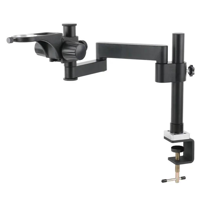 Desktop Articulating Arm Clamp Microscope Bracket 76mm 50mm Focusing Holder For Stereo Microscope Monocular Lens Video Camera