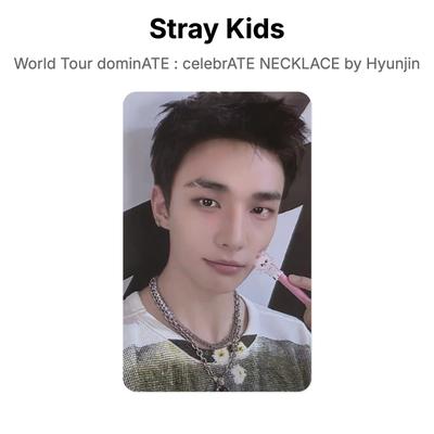 HYUNJIN Tournée Mondiale dominATE : COLLIER CÉLÉBRATION par Hyunjin Photocard Officielle