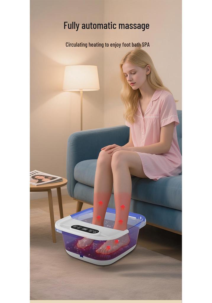 Folding Automatic Foot Spa Basin with Heat and Constant Temperature for Home Use