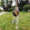 Colorful Natural DIY Crystal Car Hanging Ornament Catcher Decorations With Moon Star Pendant Jewelry