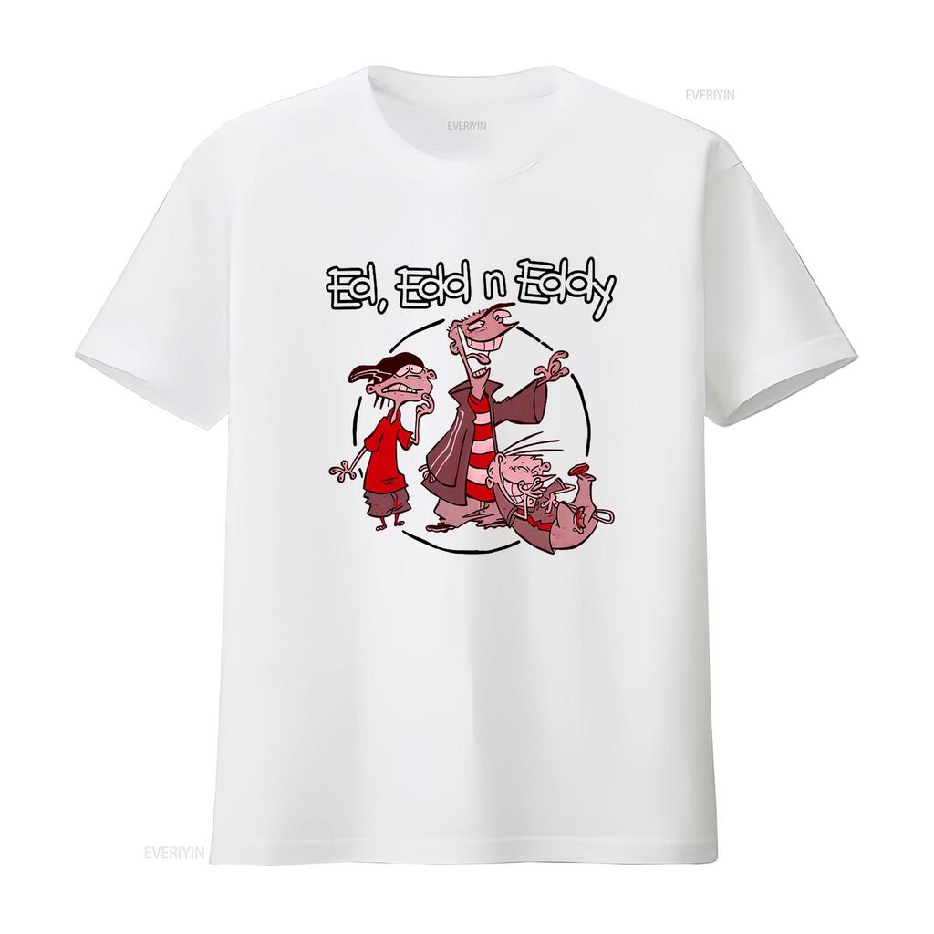 Ed Edd N Eddy Gang Cartoon Print Licensed Adult T Shirt Perfect for Fans vintage Washed designer clothes homme