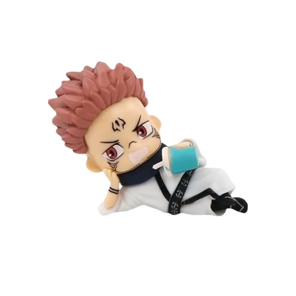 6Pcs/Pack Jujutsu Kaisen Q Posket Figure Satoru Gojo Geto Suguru Yuji 7cm Figurine Anime Collection Dolls Toy Model Ornaments