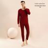 Men’s Thermal Underwear Set: Velvet, Antibacterial, Hyaluronic Acid-Infused, Long-Sleeved, Autumn/Winter Comfort