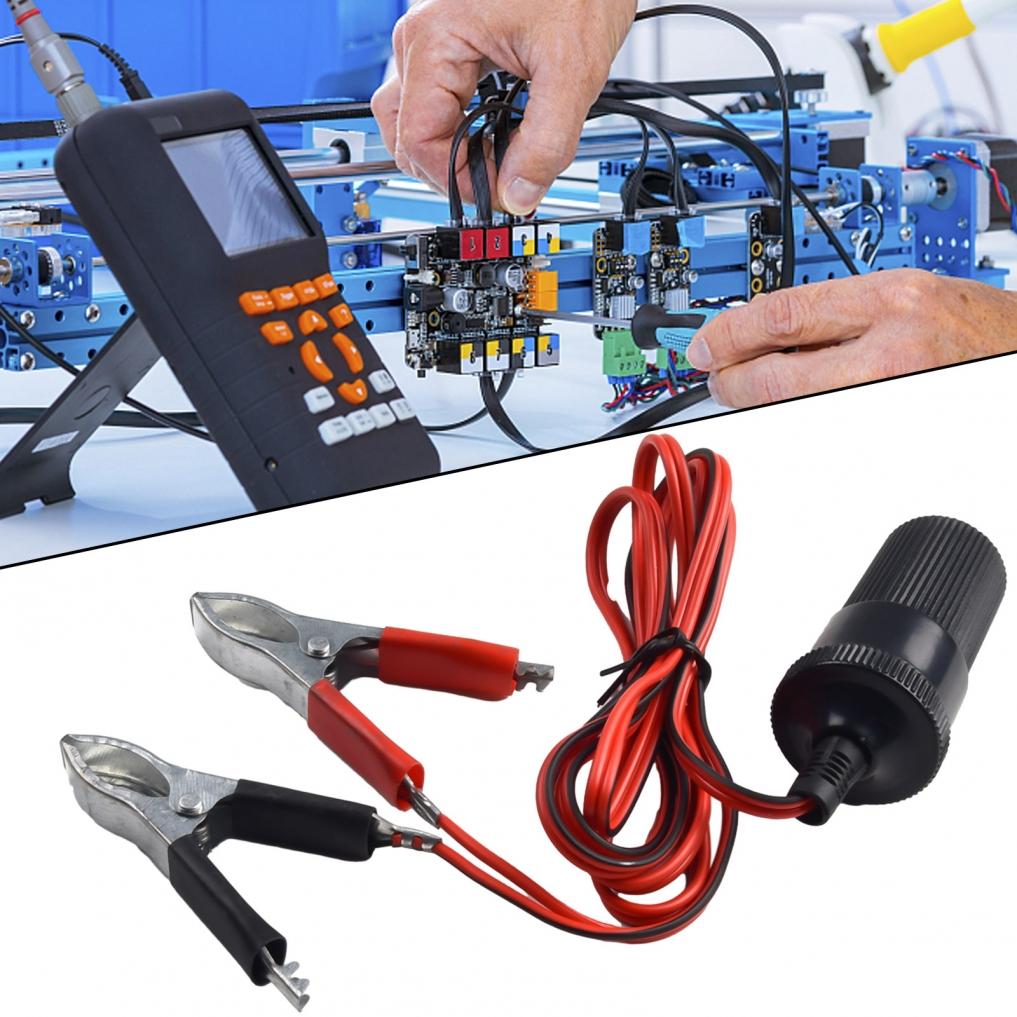 

Clip On Car Socket Adapter Cable Battery Clamp Instantly Power 12V Accessories