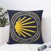 Custom Shell Jacket Camino De Santiago Navy Shield Pillow Case Nordic Cushion Cover Velvet Pillowcase