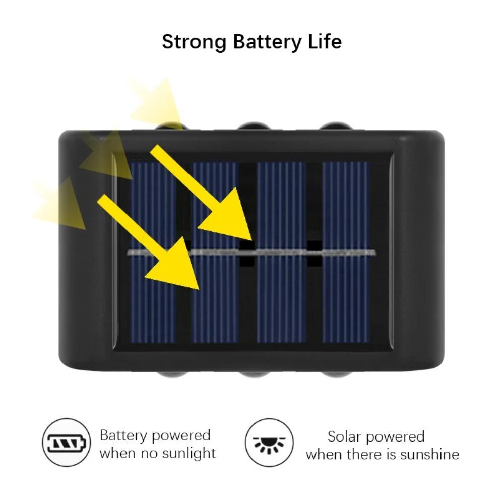 Solar LED Light, Outdoor Waterproof Wall Lamp, Dusk to Dawn Fence Lighting for Summer Garden Yard Porch Walkway Camping Home
