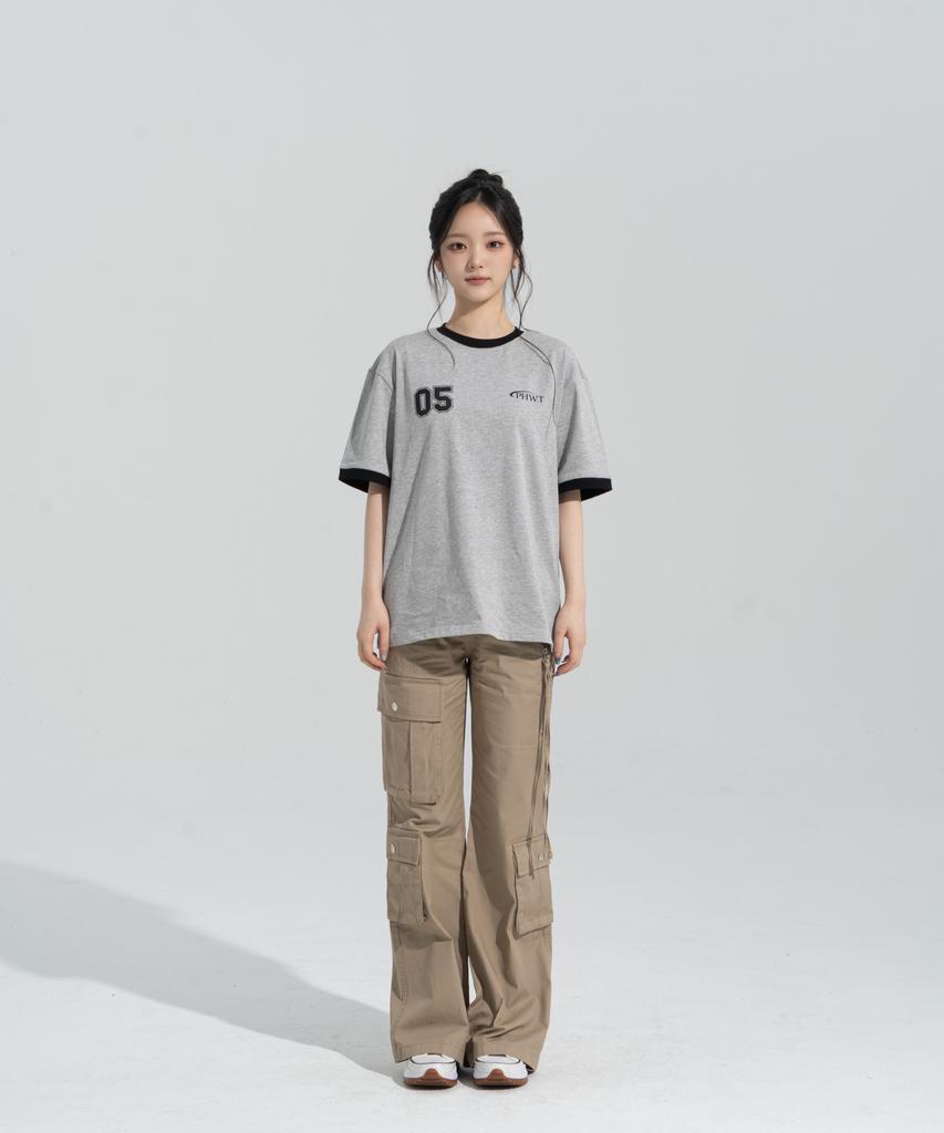 Peijeuhwaiteu [Phase_5] Numbering Ringer Shortsleeves _Melange / 8802026-St17