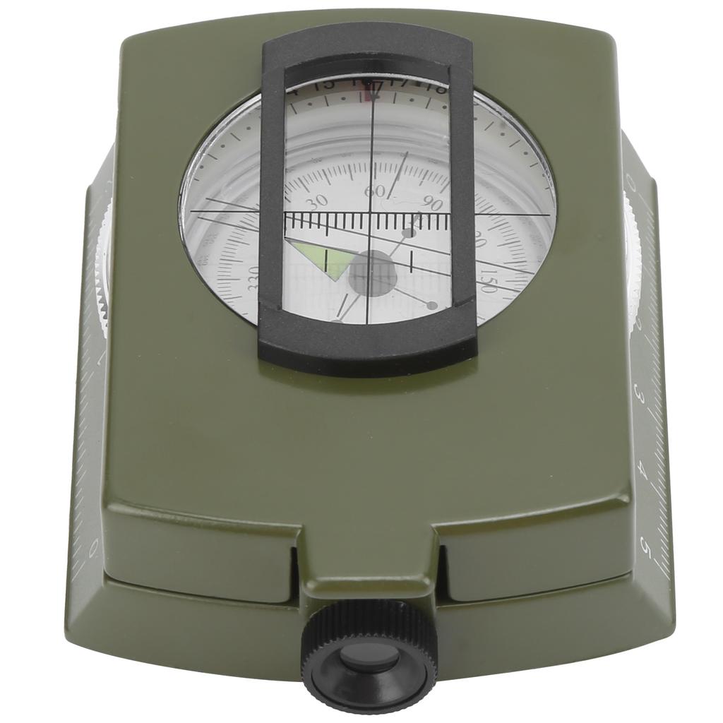 DC60‑2A Aluminium Alloy Foldable Multifunctional Luminous Compass Outdoor SuppliesArmy Green