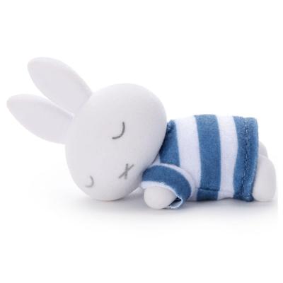Bruna Sleeping Friend Flocked Mascot Miffy (Border) Plush Toy Width Approx. 7cm