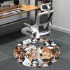 1pc Dogs Pets Office Round Area Rug, Indoor Mat Suitable For Office, Under Office Chairs Bedroom Living Room Home Decor, Room Deco