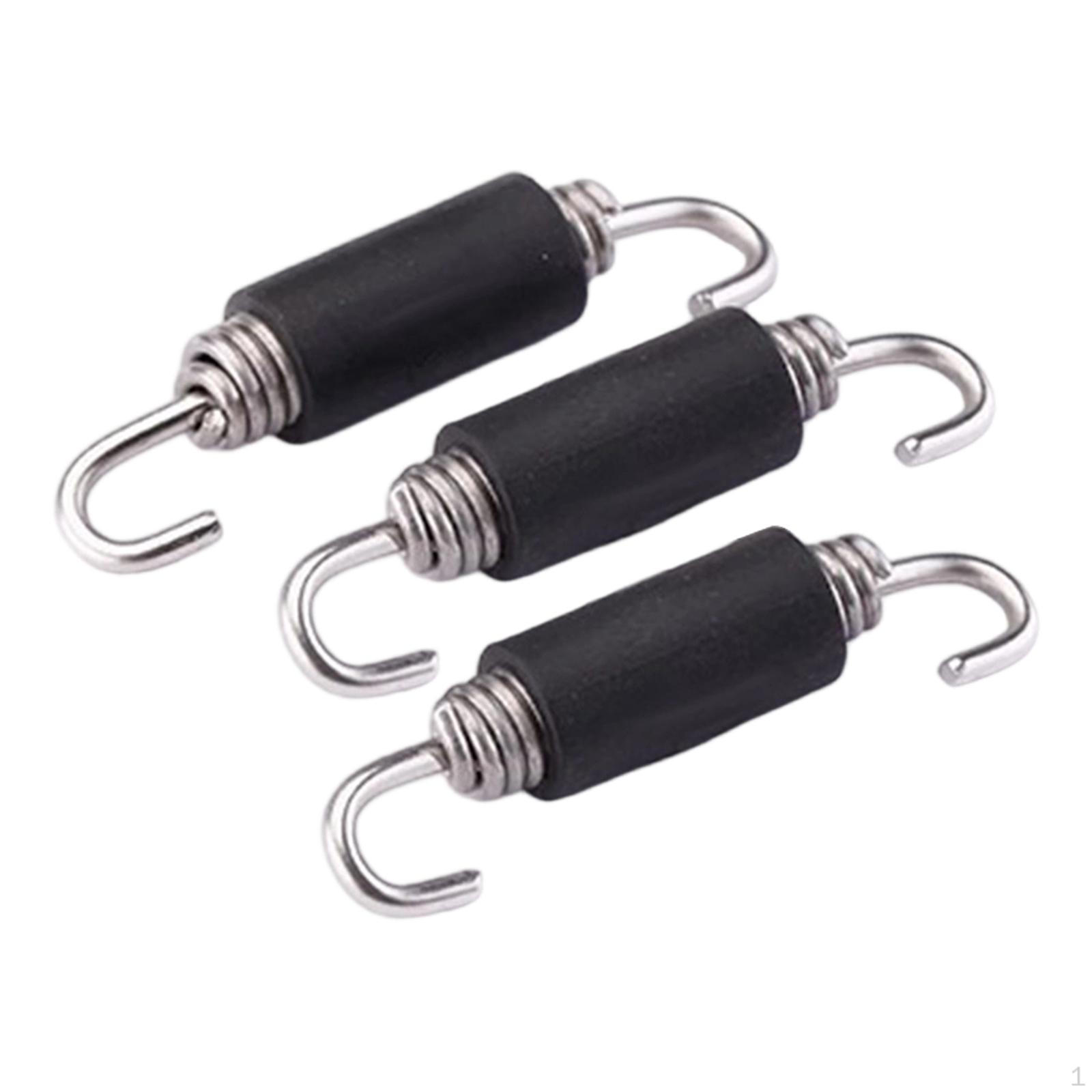 3 штуки Легко установить Аксессуар Универсальная пружина выхлопной трубы мотоцикла 60mm