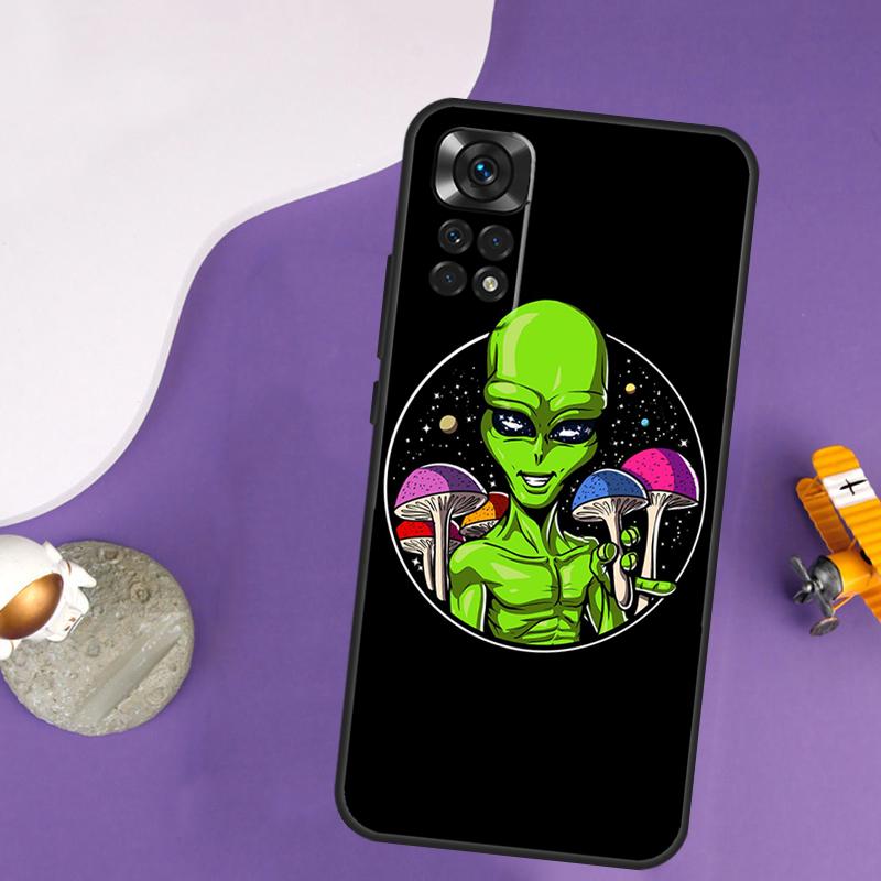 Space Alien Magic Case For Xiaomi Redmi Note 13 Pro 14 12 9 10 11 Pro 10S 11S 12S Redmi 13C 14C 10C 12C Cover