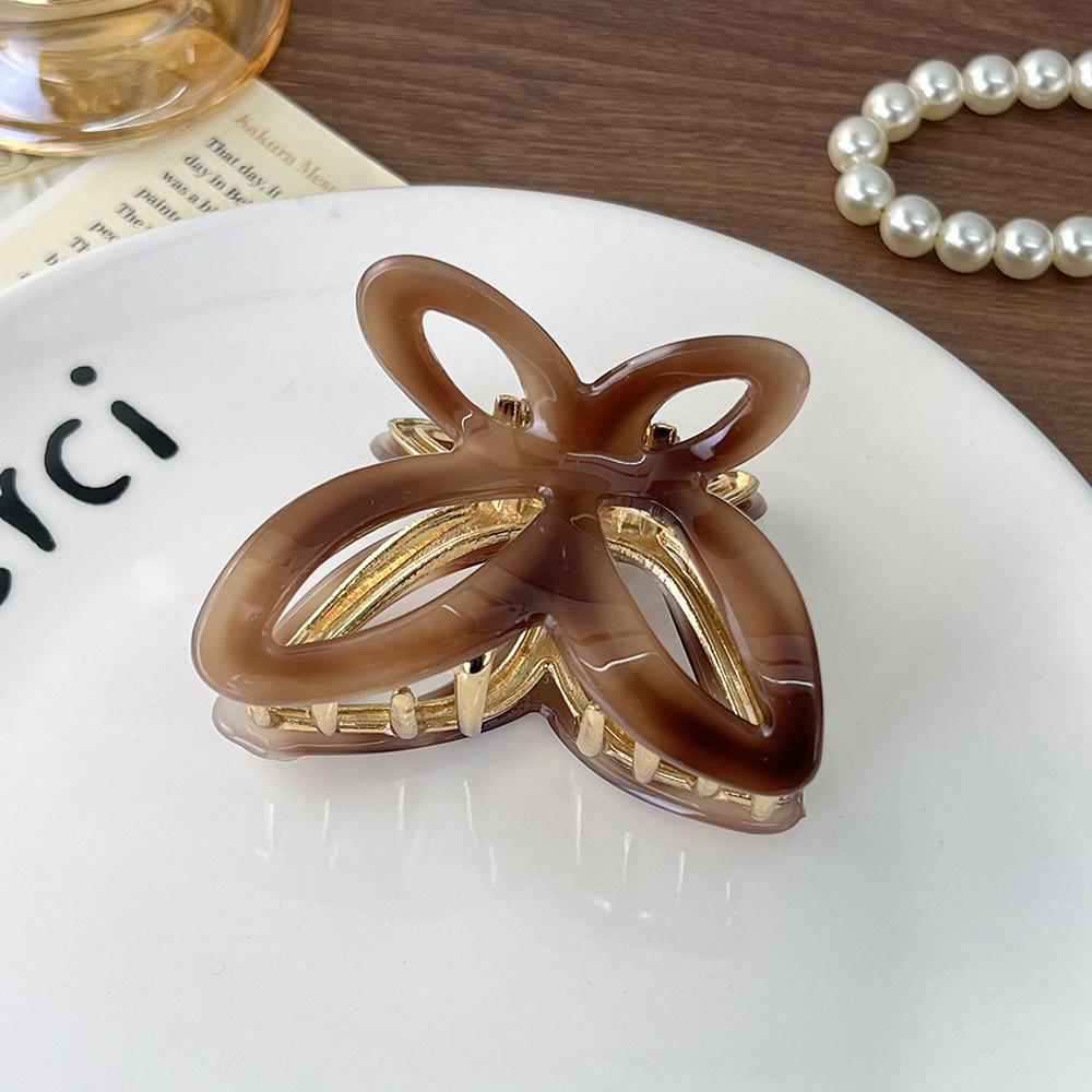 Elegant Acetate Butterfly Hairpin - Versatile and Fashionable Shark Design