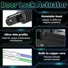 2 PCS 12V Door Lock Actuator Kit, Universal Power Mode Door Lock Actuator With Tool Set, 2 Wire Electric Blend Door Lockout Actuators, Adds Power