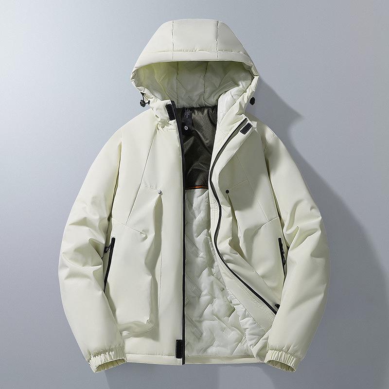 New Autumn and Winter Style Plus Velvet Thickened Graphene Jacket for Men's Warm and Cold Protection Casual Jacket