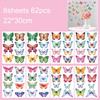 8 Sheets Watercolor Butterfly Wall Decals Peel And Stick 2D Butterfly
