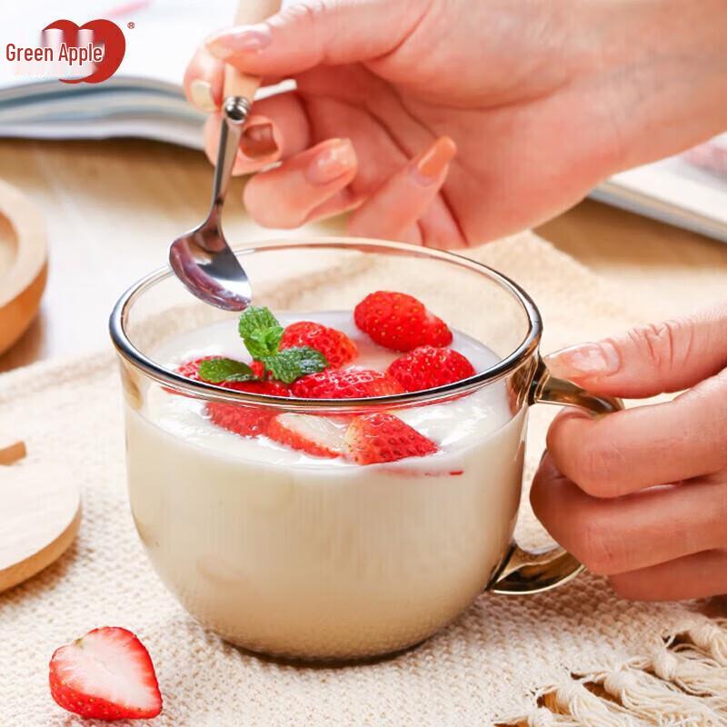 

Green Apple ZB322S Large Glass Mugs (Set of 2)