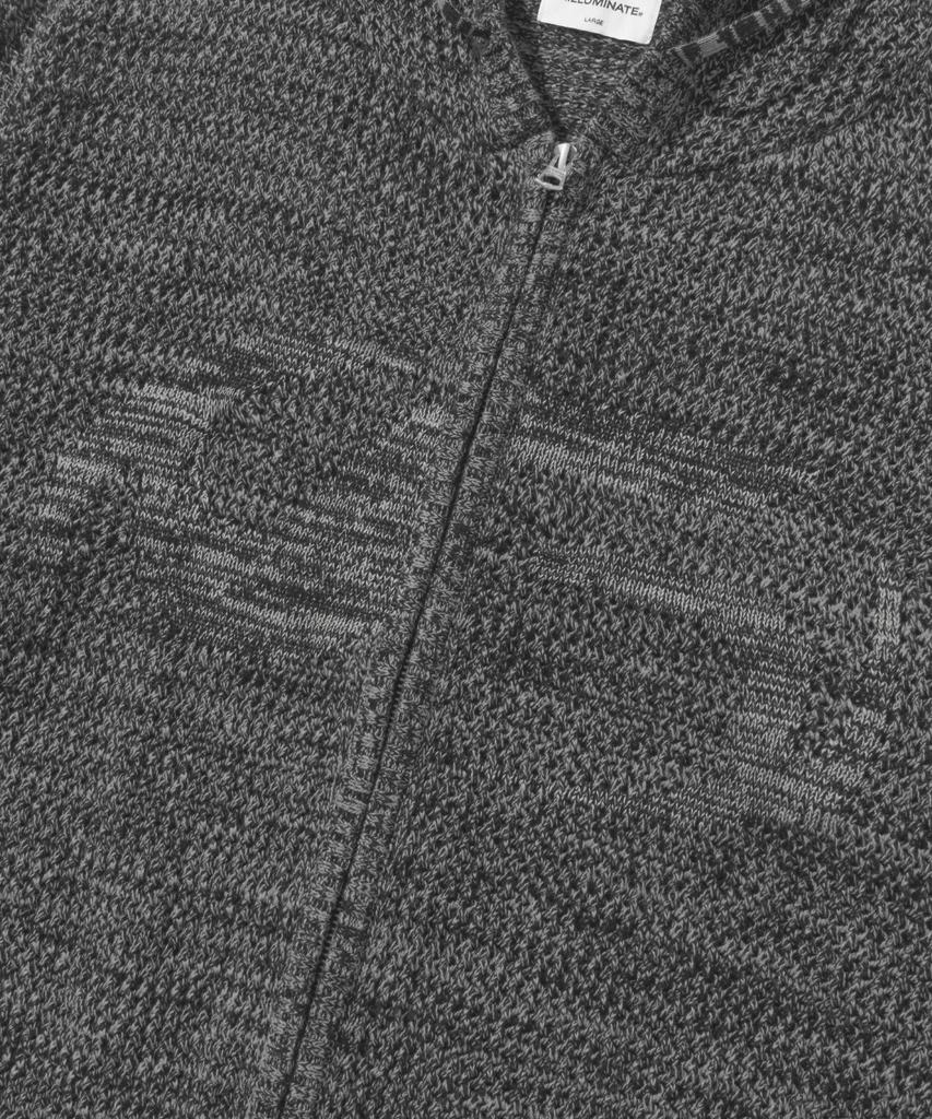 FILLUMINATE Symbol Mesh Knit Zip-Up - Black