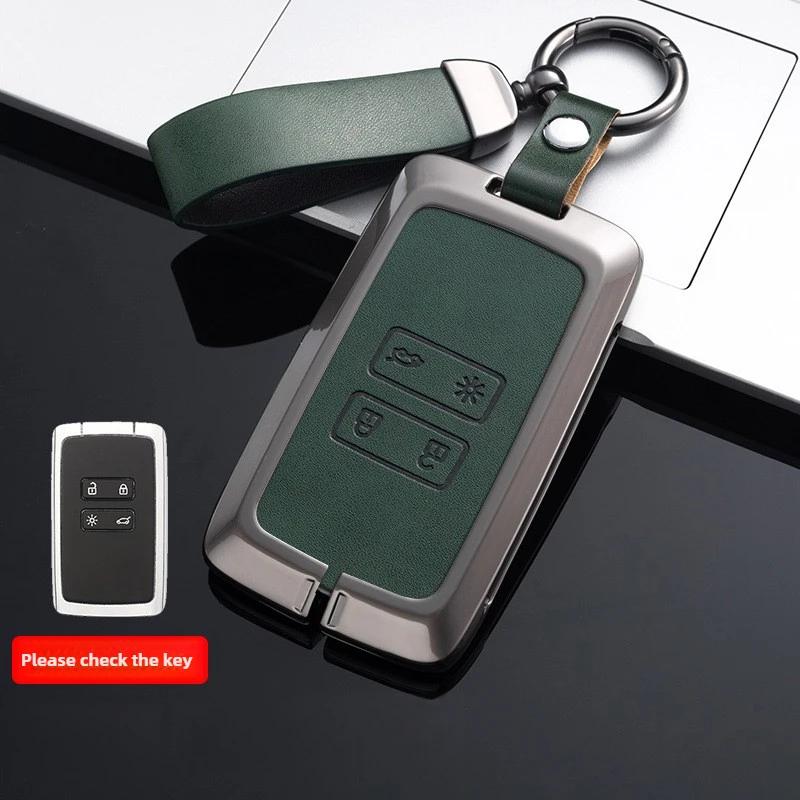 Husa din Piele pentru Cheie Auto pentru Renault Austral Kadjar Clio Megane Captur Arrana Kolaos Zoe Scenic Dacia Sandero Duster Logan Jogger