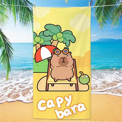 Capybara Schnelltrocknendes Strandtuch (2er-Pack)