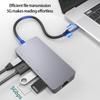 Fast Speed USB C Docking Station with HDTV 8K Support USB3.0 Port Gigabit Ethernet PD100W Fast Charging Card Reader