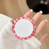 Plaid Simple Round Mobile Phone Airbag Bracket Magnetic Suction Telescopic Ring Wind Desktop Watching Drama Support