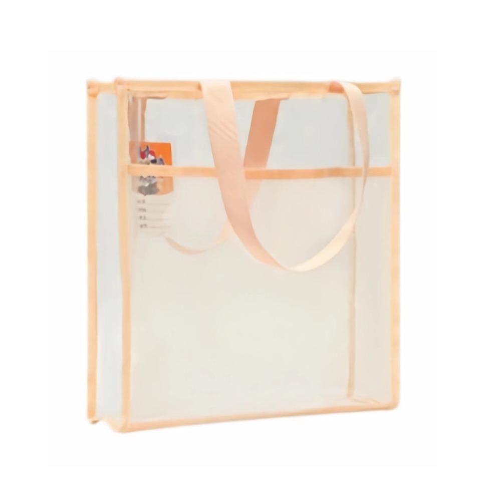 

ПВХ Сумка-папка Прозора Сумка для зберігання даних Нова Прозора сумка для документів Шкільне Офісне приладдя помаранчевий