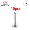 5/10/50PCS G23 Titanium Ear Stud Push Pin Labret Lip Nose Piercing Earrings Jewelry Threadless Accessories Earrings