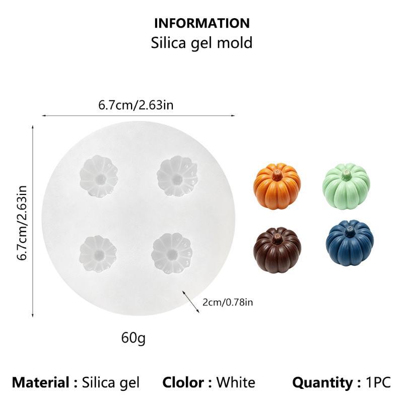 Pumpkin‑Shaped Scented Candle Silicone Mold, Epoxy Resin & Plaster Casting Mold, Non‑Stick Easy‑Demold High‑Temp Resistant