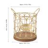 Decorative Round Coffee Pod Basket Metal Coffee Capsule Storage Basket  Kitchen Countertop