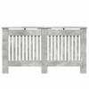 Radiator Cover Concrete Grey 152 x 19 x 81.5 cm Engineered Wood