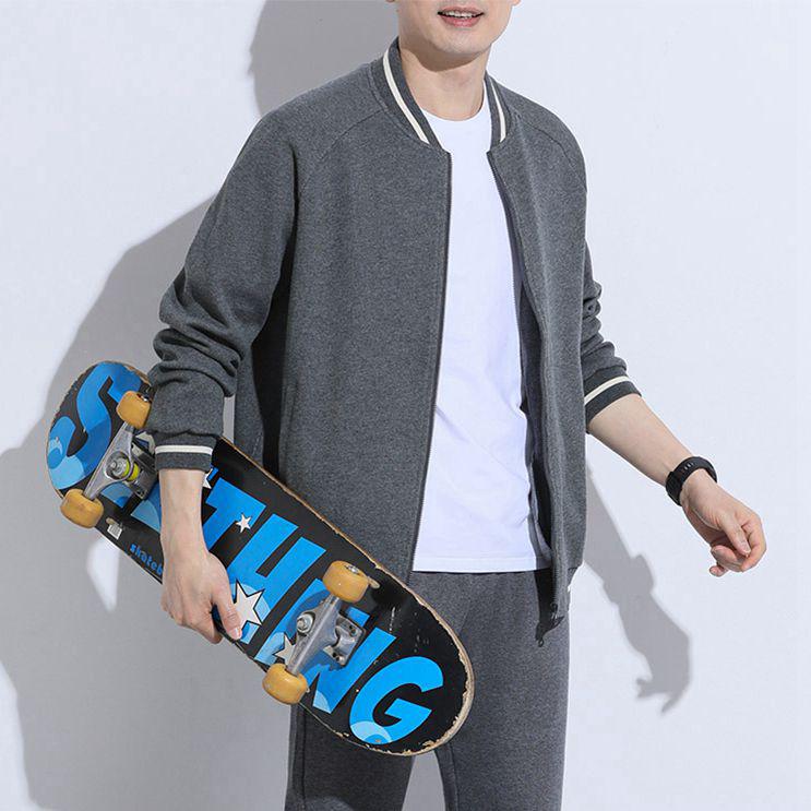 

Мужская повседневная бейсбольная куртка в корейском стиле - тренд весна/осень 3XL