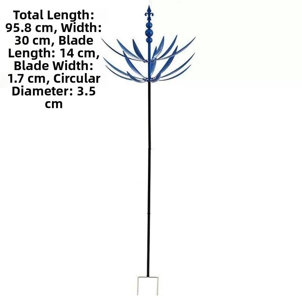 Eisenkunst Nordischer Rotator Eisen Einbetonierter Windmühlen Metall Garten Windrad Rotator