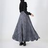Women Skirt Skirt Elastic High Waist Maxi Pleated Dance Skirt Party